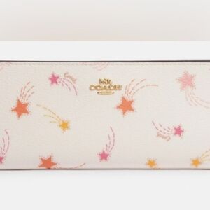 Coach Star Slim Zip Wallet